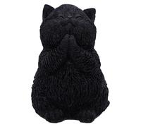 Nemesis Now Whisker Wish Black Cat Figurine - Hand-Painted Resin Statue for Gothic Home Decor, Halloween Decorations, For Cat Lovers, Spiritual Gift Collectibles, 8.5CM