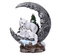 Nemesis Now White Wolf on The Moon Wolves Ornament White
