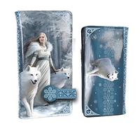 Nemesis Now Winter Guardians Anne Stokes Embossed Purse 18.5cm Blue, PU