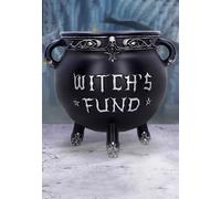 Nemesis Now Witch's Fund Money Box, Resin, Black, 16.5cm