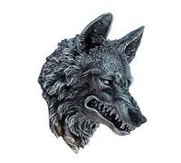 Nemesis Now Wolf Wall Plaque 30cm, Polyresin, Black
