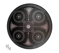 Nemesis Now Wooden Clan Shield Ornament 35cm, Brown