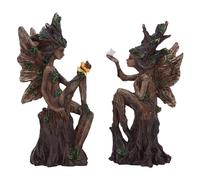 Nemesis Now Woodland Beauty (set of 2) Figurines 15.5cm, Resin, Brown, Two Tree Fairies Figures, Two Ornaments, Collectable Fairies Giftware, Cast in the Finest Resin, Expertly Hand-Painted