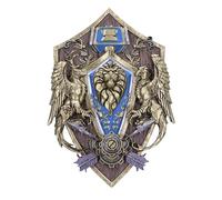 Nemesis Now World of Warcraft Alliance Wall Plaque 30cm, Blue, Official World of Warcraft Merchandise, Gaming Wall Hanging Ornament, Gaming Display Piece, Cast in the Finest Resin, Hand-Painted
