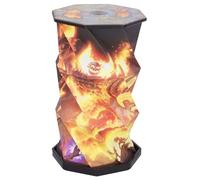 Nemesis Now World of Warcraft Ragnaros Foldable LED Lamp 21cm - Official Wow Gaming Light, USB Rechargeable Dimmable Desk & Display Lamp, for Fans