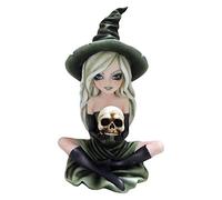 Nemesis Now Zelda Green Witch With Skull Statue Figurine
