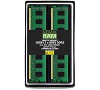 NEMIX RAM 16GB (2x8GB) DDR3-1600MHz PC3-12800 NON-ECC UDIMM 2Rx8 Desktop Memory Module