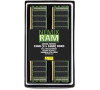 NEMIX RAM 32GB (2X16GB) DDR3 1866MHZ PC4-14900 2Rx4 1.5V CL13 240-PIN ECC RDIMM Registered Server Memory KIT Compatible with Apple Mac Pro 2013 MacPro6,1