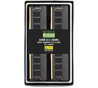 NEMIX RAM 32GB (2X16GB) DDR4 2666MHZ PC4-21300 2Rx8 1.2V CL19 288-PIN ECC Unbuffered UDIMM Memory KIT Compatible with Synology D4EC-2666-16G NAS Memory