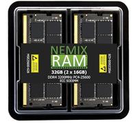 NEMIX RAM 32GB (2X16GB) DDR4 3200MHz PC4-25600 2Rx8 1.2V CL22 260-PIN ECC SODIMM KIT
