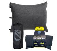 Nemo Equipment Fillo King Luxury Camping Pillow - Black Pearl/Birch Bud - One Size