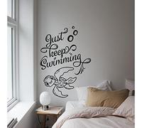 Nemo - Just Keep Swimming - Self Adhesive Vinyl Wall Art Decal, Mural, Transfer, Gloss or Matt Finish, 75 Colours, 5 Sizes, Interior or Exterior use, Easy to Apply, Instructions provided