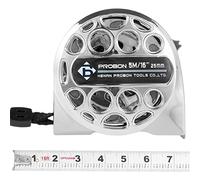 NEMTMCUA 5M/16FT Stainless Steel Anti-Corrosion Retractable Metric Ruler, Anti-Fall Wear-Resistant Stainless Steel Tape Measure Double-Sided Scale, Hollow Design Titanium Tape Measure, Self-Lock(5M)