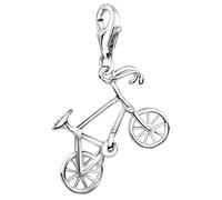 Nenalina 713196-000 Bicycle Carabiner Charm Pendant for Charm Bracelet 925 Sterling Silver, Sterling Silver, No Gemstone