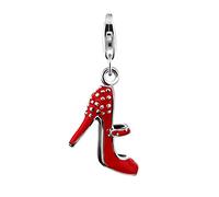 Nenalina Charm red High Heel Pendant, for all brands of Charm Bracelets and Necklaces, made of 925 sterling silver, 714029-001