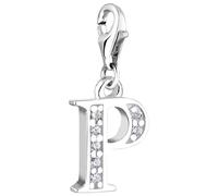 Nenalina Letter P charm made of 925 sterling silver