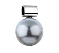 Nenalina Pearl Pendant in 925 Sterling Silver with 12 mm Gray Pearl for