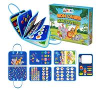 Nene Busy Board Montessori (French Version) - Sensory Educational Toy 3-6 Years Old Girl/Boy - Activity Board: Colors, Shapes, Alphabet, Numbers, Puzzles - Fine Motor Skills - Gift Idea