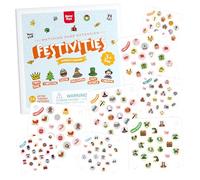 Nene Toys Ladybug’s Memory Game Extension with 24 Extra Holiday-Themed Patterns - Additional Memory Cards for Christmas, Three Kings, Easter, Halloween, Carnival and More - Train Vocabulary