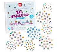 Nene Toys Matching Game Extension [The Explorers] - 24 Extra Nature and City Themed Patterns for Ladybug & Unicorn Memory - Enhanced Cognitive Development Play - Ideal for Kids 3+ Years