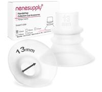 Nenesupply 13mm Flange Inserts for Handsfree Wearable Collection Cups. Work with 24mm breastshields/Flanges. Reduce Flange Size to 13mm. Compatible with Spectra, Momcozy Elvie Medela Flanges