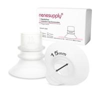 Nenesupply 15mm Flange Inserts for Handsfree Wearable Collection Cups. Work with 24mm breastshields/Flanges.Reduce Flange Size to 15mm. Compatible with Spectra, M Evy MCY Flanges
