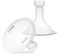 Nenesupply 15mm Oval Flanges Compatible with Medela Breast Pump Parts Flange Accessories. Work with Pump in Style Parts Symphony Parts Swing Maxi Harmony Breastpumps (17mm Classic)