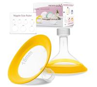 Nenesupply 15mm Oval Flanges Compatible with Medela Breast Pump Parts Flange Accessories. Work with Pump in Style Parts Symphony Parts Swing Maxi Harmony Breastpumps (15mm Oval)