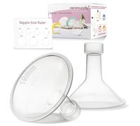 Nenesupply 19mm Classic Flanges Compatible with Medela Breast Pump Parts Flange Accessories. Work with Pump in Style Parts Symphony Parts Swing Maxi Harmony Breastpumps (19mm Classic)