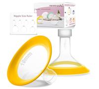 Nenesupply 19mm Oval Flanges Compatible with Medela Breast Pump Parts Flange Accessories. Work with Pump in Style Parts Symphony Parts Swing Maxi Harmony Breastpumps (19mm Oval)