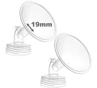 Nenesupply 2 19mm Flanges Compatible with Spectra S2 Spectra S1 Spectra 9 Plus Breastpump. Not Original Spectra Pump Parts. Not Original Spectra S2 Accessories Replace Spectra Flange and Breastshield