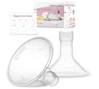 Nenesupply 21mm Classic Flanges Compatible with Medela Breast Pump Parts Flange Accessories. Work with Pump in Style Parts Symphony Parts Swing Maxi Harmony Breastpumps (21mm Classic)