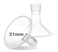Nenesupply 21mm Flange Breastshield Compatible with Medela Pumps and Medela Pump Parts Replace Medela Flange Personalfit Connector Compatible with Medela Pump in Style MaxFlow Symphony Swing Harmony