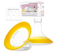 Nenesupply 21mm Oval Flanges Compatible with Medela Breast Pump Parts Flange Accessories. Work with Pump in Style Parts Symphony Parts Swing Maxi Harmony Breastpumps (21mm Oval)