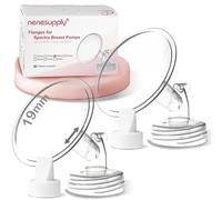 Nenesupply Compatible 19mm Flange and Duckbil Valves for Spectra S1 Spectra S2 Breastpump Not Original Spectra S2 Accessories Not Original Spectra Pump Parts Replace Spectra Duckbill Valves and Flange
