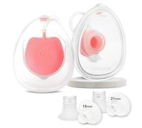 Nenesupply Handsfree Wearable Breastmilk Collection Cara Cups Compatible with Spectra S1 S2 MDL MCY V1 V2 EVS Breast Pumps 24mm Silicone Flanges Replacement for Spectra Pump Parts