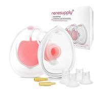 Nenesupply Handsfree Wearable Collection Cups Breastmilk Compatible with Medela Breast Pumps 24mm Silicone Flanges Replacement Compatible with Medela Pump Parts Accessories 19mm 21mm Inserts