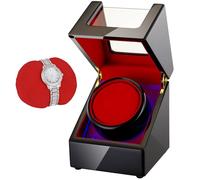 NENGKAFU Automatic Watch Winder for Rolex and Other Luxury Watches ，Watch Winder with Quiet Motor,Sing Watch Winder Box With Led Light,Soft and velvet watch pillow, with a high-end piano lacquer
