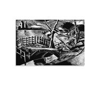 NENGKUAI Abstract Paint Paul Nash Poster Dyke By The Road (1922) By Paul Nash Wall Art Poster Canvas Print Decorative Painting; Unframe; 16x24inch(40x60cm)