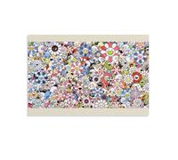 NENGKUAI Flowers with Smiley Faces by Takashi Murakami Wall Art Poster Canvas Print Decorative Painting; Unframe; 24x36inch(60x90cm)