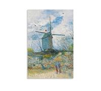NENGKUAI Le Moulin De La Galette by Vincent Van Gogh Wall Art Poster Canvas Print Decorative Painting; Unframe; 08x12inch(20x30cm)