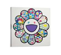 NENGKUAI Takashi Murakami Poster Work Yonaguni Poster Wall Art Canvas Print Decorative Painting; Frame; 12x12inch(30x30cm)