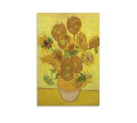 NENGKUAI Vincent Van Gogh Sunflowers Wall Art Poster Canvas Print Decorative Painting; Unframe; 16x24inch(40x60cm)