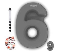 Nenkarn Number 6/9 Cake Tin, Silicone Number Cake Moulds with Decorating Pen, 10 Inch Number Cake Tins for Baking, Birthday and Anniversary, BPA Free, Non-Stick