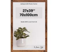NENOS LTD Extra Large Wide Rustic 70 x 100 cm Poster Frames - Horizontal & Vertical Formats | Home Decor Gifts & Office Wall Gallery Décor (27.56" x 39.37" Approx.) - Rustic
