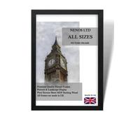 NENOS LTD Large Black 70 x 90 cm Poster Picture Frame |Horizontal and Vertical Formats | Wall Gallery Display | Jigsaw Puzzle Certificate |Home/office Decor- (70 x 90 cm)