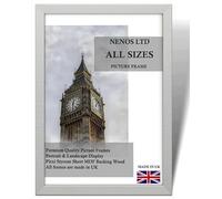 NENOS LTD Large Poster Frame Silver 33X23CM Photo Picture Poster Frame Portrait & Landscape Display Frames for Wall Decoration Canvas Paintings Art Gallery