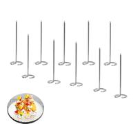 NentMent 10 Pack Air Fryer Skewers Mini Kabob Skewer Stand Stainless Steel Sticks Vertical Holder for Ninja Foodi Instant Pot Toaster Oven Grilling Kitchen Kebab BBQ Shrimp Steak Veggie Chicken