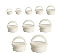 NentMent 10 Pack Mop Bucket Drain Plug Replacement End Cap Stopper Rubber Sealing Plugs with Ring Grip for Spin Flat Mops and Buckets System Water Tub Tubing Holes Bathtub Kitchen Bathroom