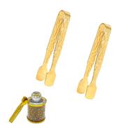 NentMent 2 Pack Charcoal Briquettes Tongs Charcoal Tablets Locking Tongs Incense Charcoal Tong Charcoal Discs Holder for Picking up Charcoal Disk Lights Coal Tablet Incense Burner Incense Censer